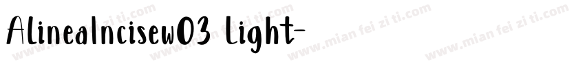 AlineaIncisew03 Light字体转换